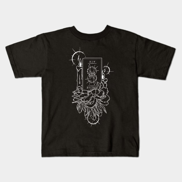 Tarot - Balance Kids T-Shirt by Cosmic Queers